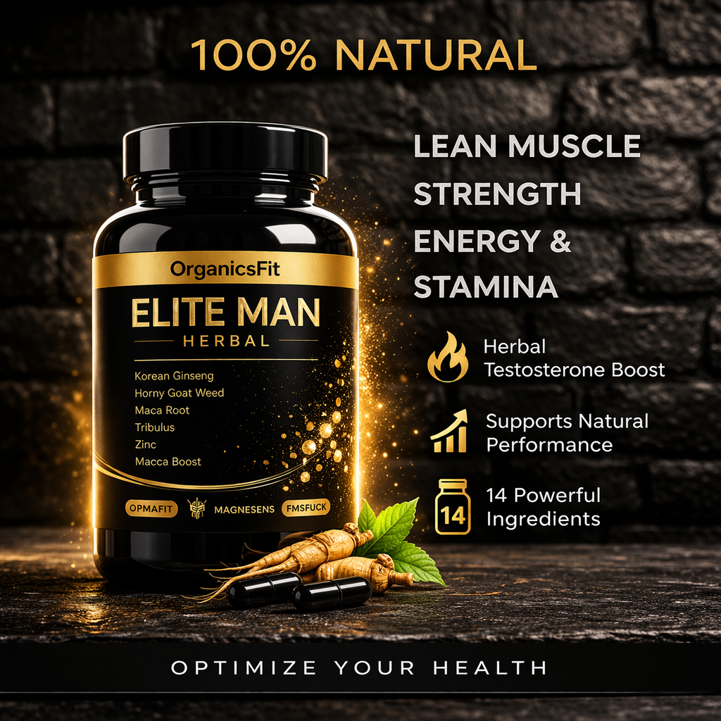 Elite Man - 60 Capsules - 100% Organic
