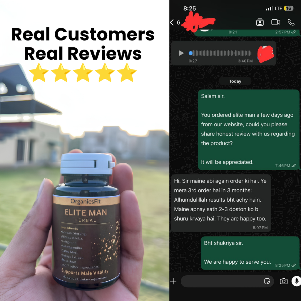 Elite Man™ | 60 Herbal Capsules | 100% Natural Formula